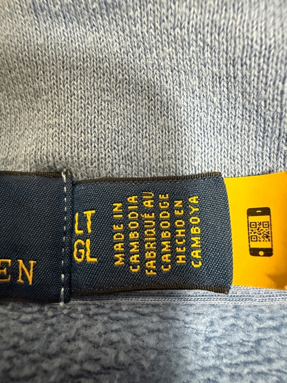 Polo Ralph Lauren Big & Tall Quarter Zip Mens Blue Sweatshirt. Size Large Tall. - Picture 5 of 7